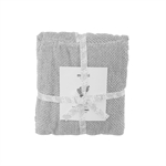 Meraki mini poncho håndklæde grå - Fransenhome